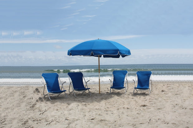 4 Beach Chairs and Umbrella
