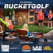 Bucketgolf Original Game 3 Hole Travel Set with Clubs