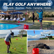 Bucketgolf Original Game 3 Hole Travel Set with Clubs