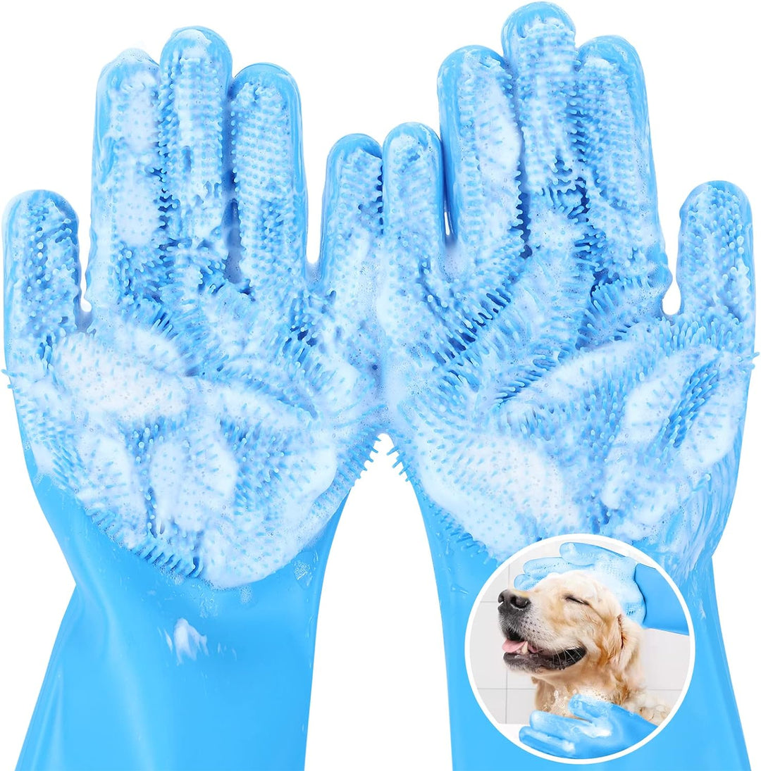 Hand Gloves For Pet Bathing Glove WOOFYLUVY Pet Grooming Gloves